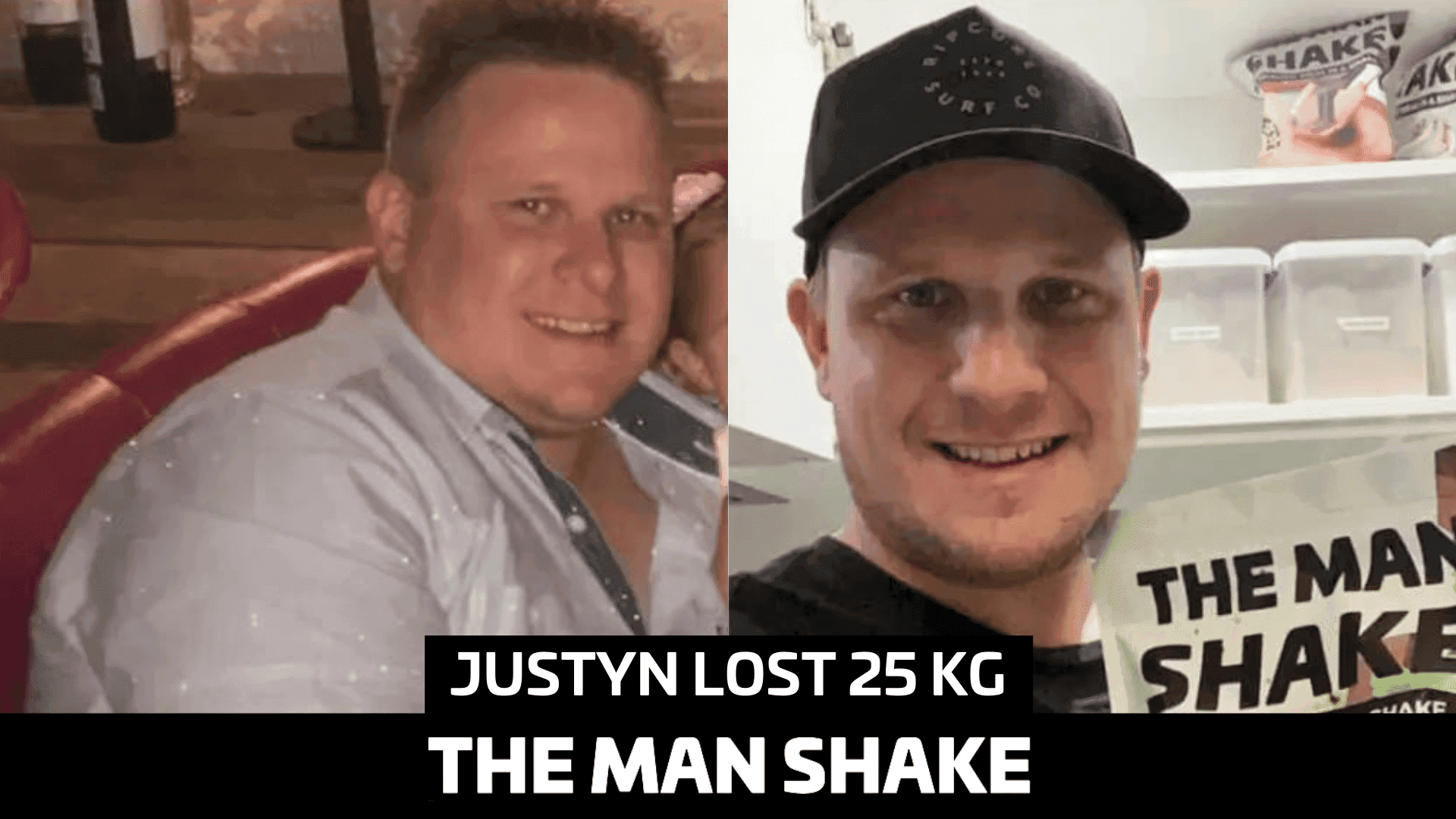 Justyn lost 25kg for his family.